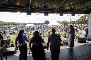 Crowds gather in Porirua for Waitangi Day celebrations featuring live music, cultural performances and community activities ahead of a busy holiday weekend.