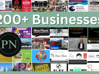 Collage of Porirua businesses celebrating a milestone as the Porirua News Business Directory reaches 200 plus local companies, highlighting strong community support.