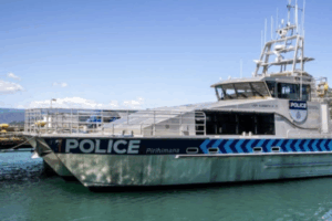 Police arrested a Porirua man after a brief harbour pursuit on Friday morning, when he attempted to escape custody by boat near the Mana Twin Bridges.