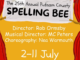 Promotional graphic for The 25th Annual Putnam County Spelling Bee, presented by Porirua Little Theatre from July 2 to 11, 2026.