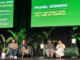 Four local business owners take part in a panel kōrero on stage at Porirua BizFest 2026.