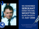 Memorial graphic for Sergeant Derek Michael Wootton, who was killed in the line of duty on 11 July 2008.