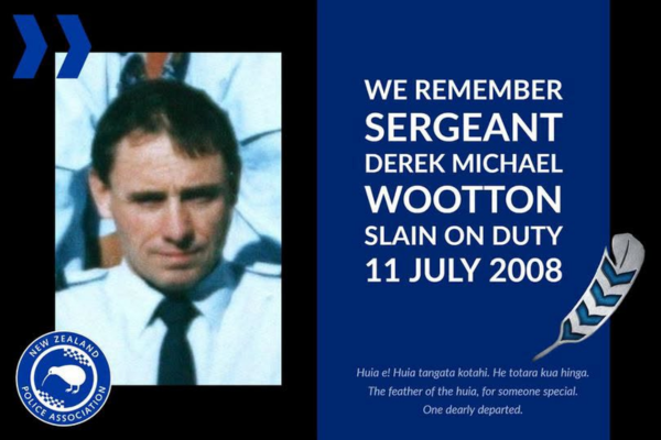 Memorial graphic for Sergeant Derek Michael Wootton, who was killed in the line of duty on 11 July 2008.