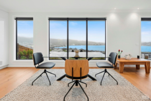 Modern Porirua home built by Abode Homes that won Regional Gold at the 2026 House of the Year Awards.