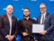 MITO Learner of the Year – Drilling winner Zane O’Gorman with Iain Haycock and Sturrock Saunders at the 2026 MITO Industry Summit and Awards.